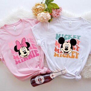 Minnie Mickey Couple Shirts, Disney Trip Shirt, Matching Shirts, Disneyworld Tees, Custom Trendy Couple Shirts, Vintage Minnie Mickey
