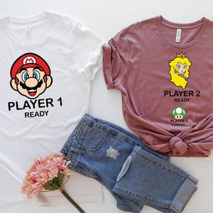 Player 1 Player 2 Ready Shirt, Player 3 Loading Shirt, Funny Couple Shirt, Pregnancy Shirt, Video Game Matching Shirt, Couple Gamer Shirt