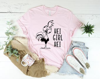 Hei Girl Hei Unisex T-shirt, Moana Hei Hei Shirt, Moana Shirt, Vacation Shirt, Gift for Women
