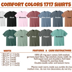 a collection of 1717 shirts in various colors, sizes, and styles, along with their corresponding care instructions.