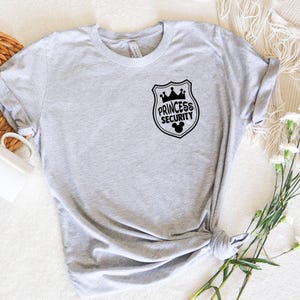 Princess Security Shirt, Daddy, Brother, Boyfriend Agent Tee, Birthday Party T, Vacation Matching, Disneyland, Disney World