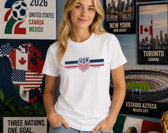US World Cup, USA Soccer T-Shirt, World Cup 2026 Shirt, US World Cup, Classy Game Day Jersey, Patriotic Football Fan Gift Tee