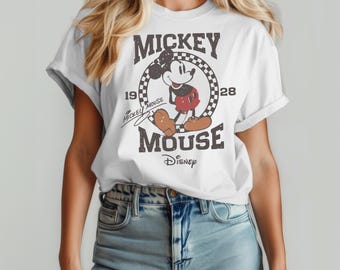 Vintage Mickey Shirt, Retro Mickey Mouse Shirt, Disney Vacation Shirt, Disneyland Mickey Shirt, Magic Kingdom Shirt, Classic Mickey Tee,Gift