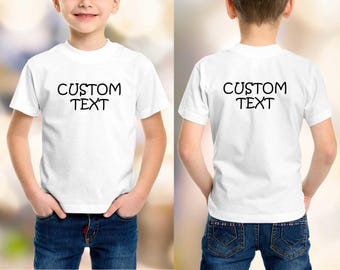 Front And Back Custom Shirt, Custom Tshirt, Inspired Shirt, Custom Shirt, Inspired Text, Custom Text Shirt, Back Press Shirt, Double Side