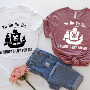 Yo Ho Yo Ho A Pirate&#39;s Life For Me, Disney Pirates of Caribbean Tee, Mickey and Minnie Disney Cruise Shirt, Disney Family Matching Shirts