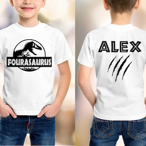 Dinosaur Birthday Shirt, Jurassic Birthday Shirt, NAME & AGE CUSTOMIZABLE, Dinosaur Birthday Party Shirts, Jurassic Party