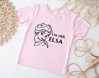 I'm her Elsa Shirt, Disney vacation, Disney Shirts, Disney world, Disneyland Frozen Elsa Anna couples Best Friends, Bff Shirts