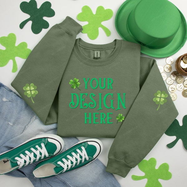 st patricks day gildan sweatshirts