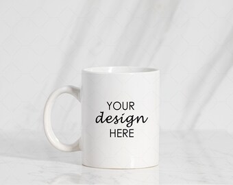 15 oz Coffee Mug Mockup, Blank White Mug Mock up, Lifestyle Mug Mockup, Elegant Styled Stock JPEG Photo