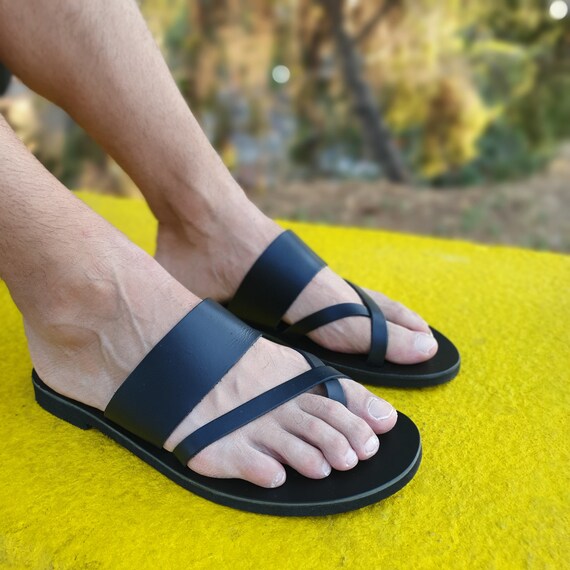 Handmade Leather Greek Men Sandals ZEUS | Etsy