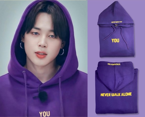 BTS Hoodie: Jimin Seven With You Hoodie Never Walk Alone 