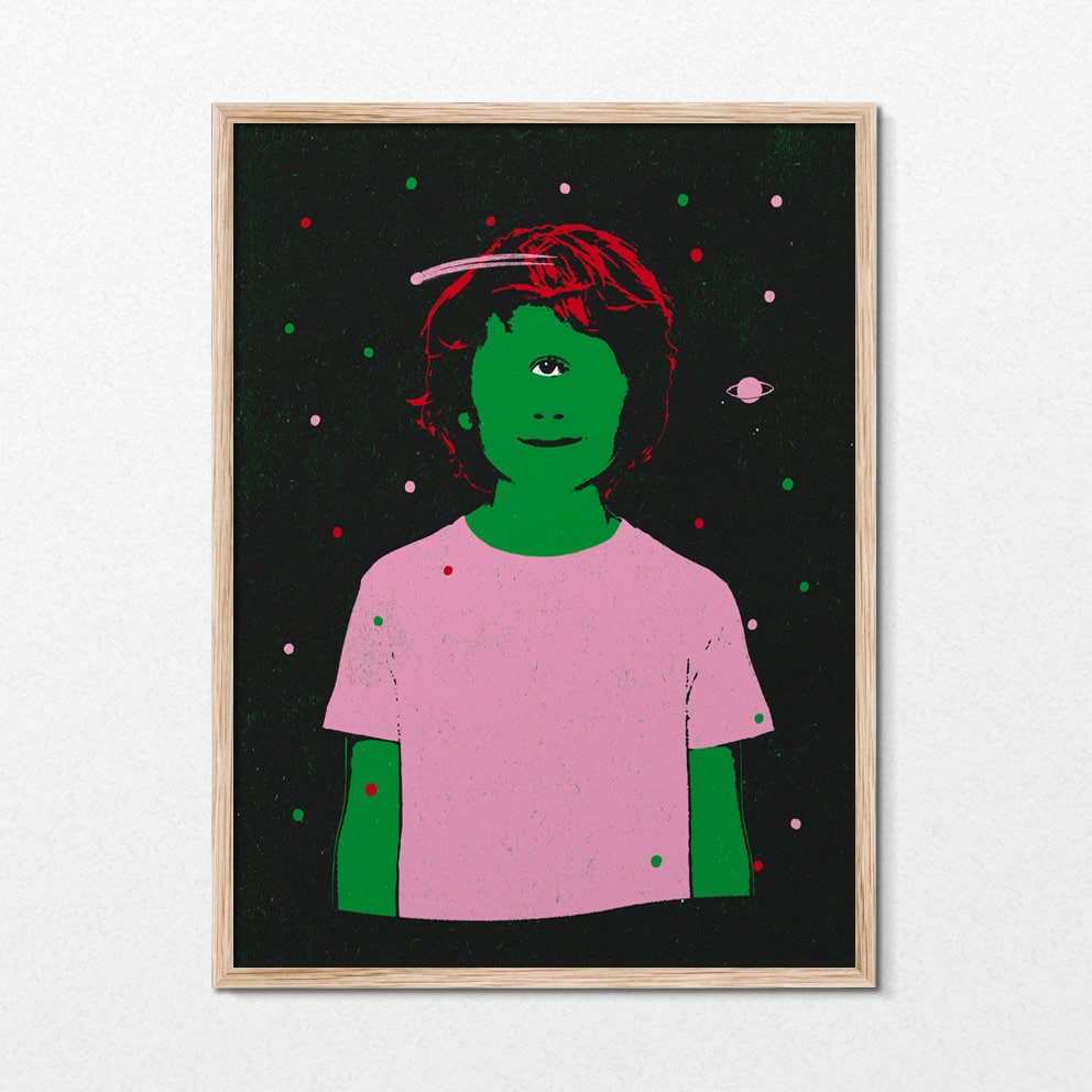 Affiche Pour Décoration Murale, Illustration Néo Rétro, Poster de Festival