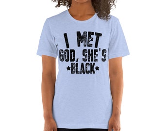 I Met God Shes Black - Etsy UK