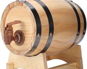 1.5L Household Mini Pine Wood Wine Barrel Keg Wooden Beer Brewing Equipment for Tequila Whiskey Rum Aging Storage
