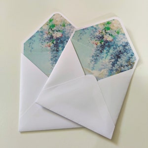 Lined envelope small 10cm (4in) square custom hand made