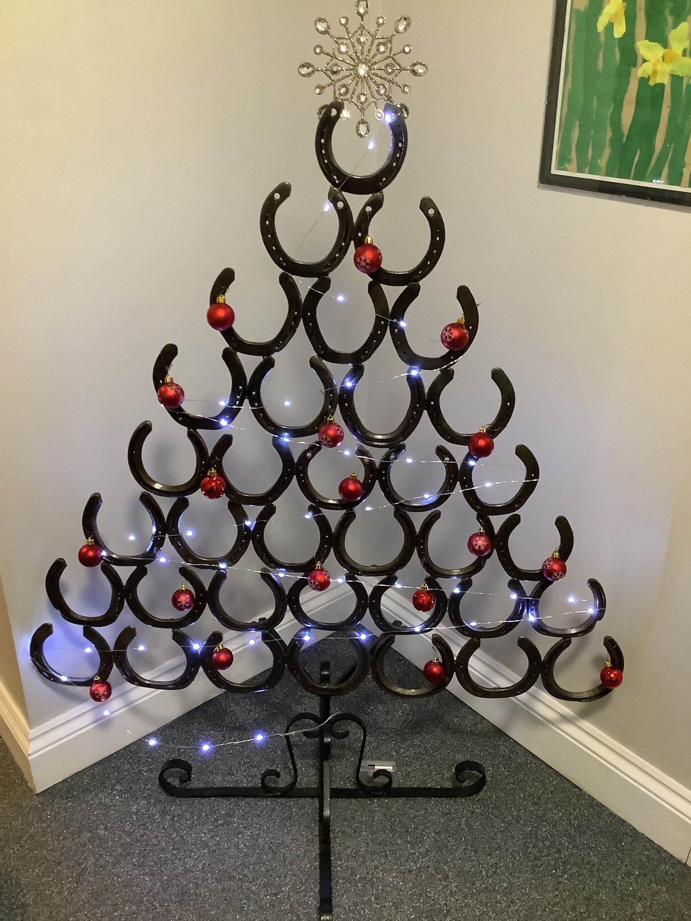 Large Horseshoe Christmas Tree Etsy UK