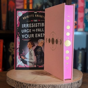 SIGNED 1st edition the Irresistible Urge to Fall for Your Enemy by Brigitte Knightley custom hand painted edge books gift special edition