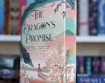 The Dragon's Promise by Elizabeth Lim custom stencil sprayed hand painted edge books gift special edition