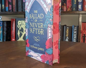 The Ballad of Never After by Stephanie Garber custom stencil sprayed edge Fore-edge hand painted books gift special edition