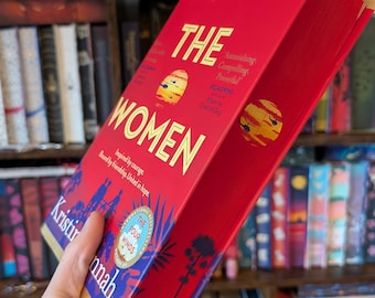 Edición especial de regalo de libros con bordes pintados a mano personalizados de The Women de Kristin Hannah