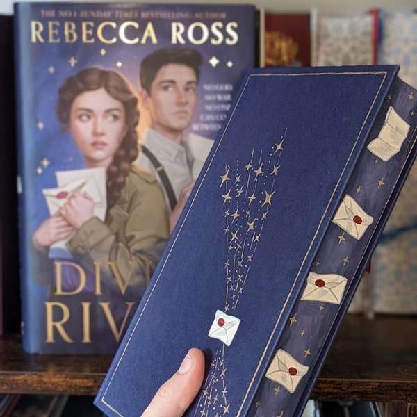 Divine Rivals by Rebecca Ross custom Fore-edge hand painted