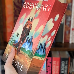 Ravensong by TJ Klune custom hand painted edge books gift special edition sprayed edge