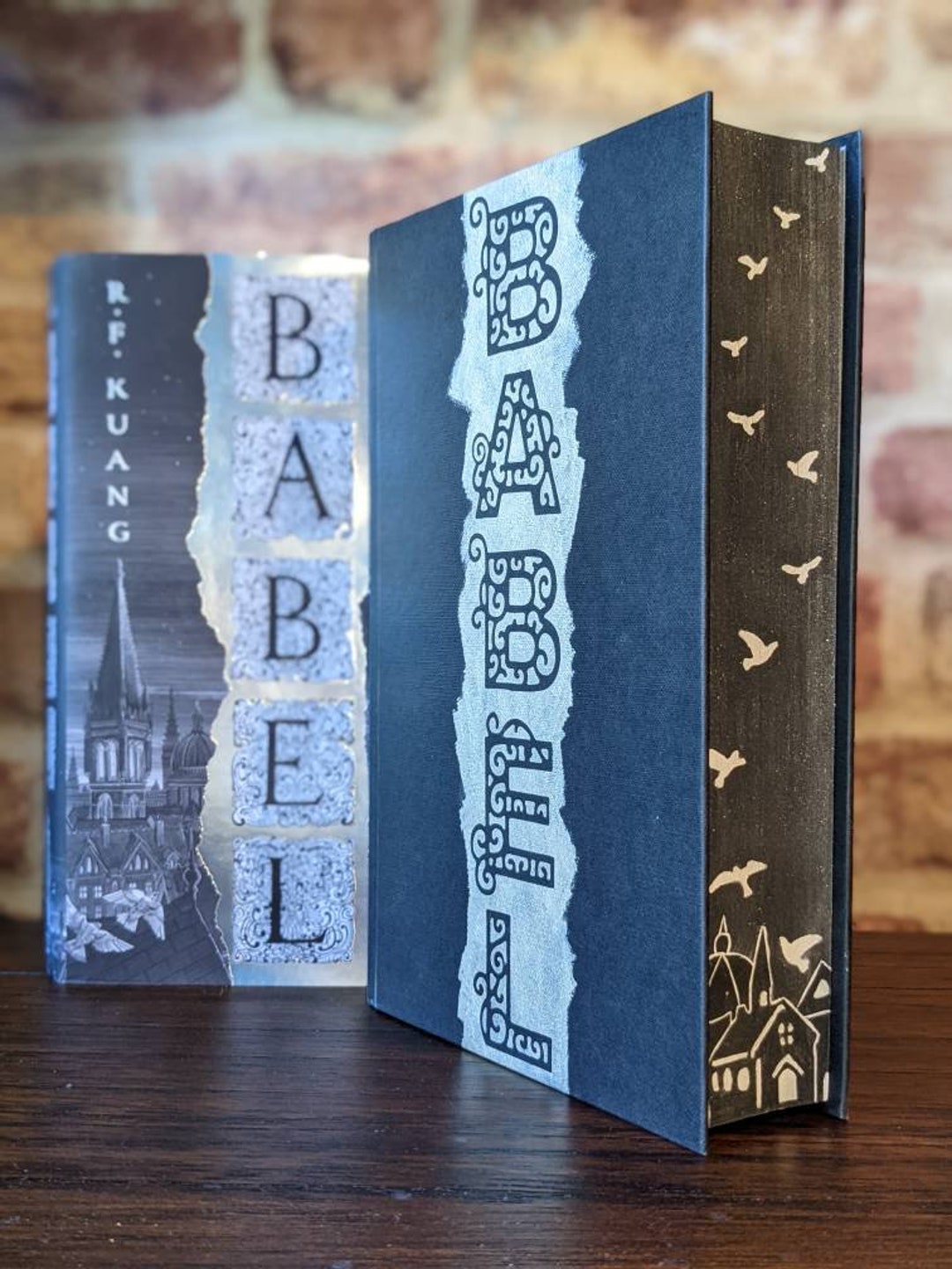 Babel by R.F. Kuang Custom Stencil Sprayed Hand Painted Edge Books Gift  Special Edition -  Finland