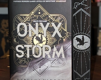 SIGNED Onyx Storm by Rebecca Yarros custom Fore-edge hand painted