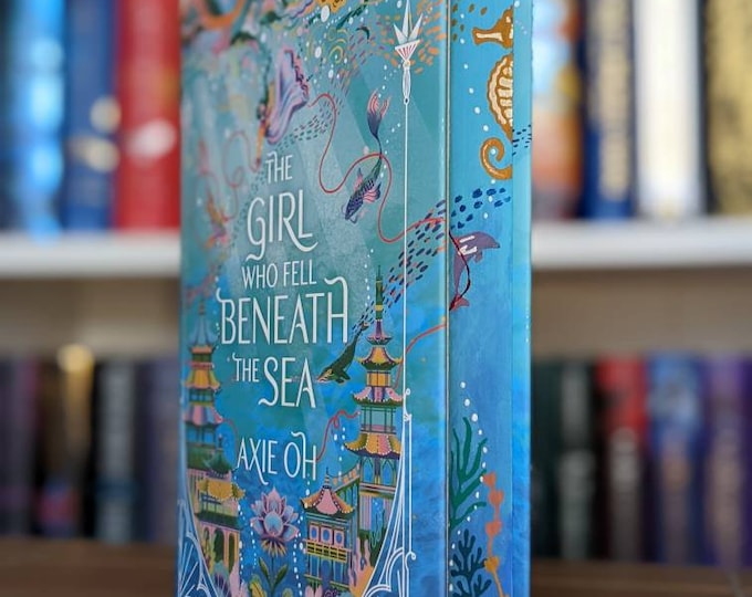 The Girl Who Fell Beneath the Sea by Axie Oh Custom Stencil Sprayed