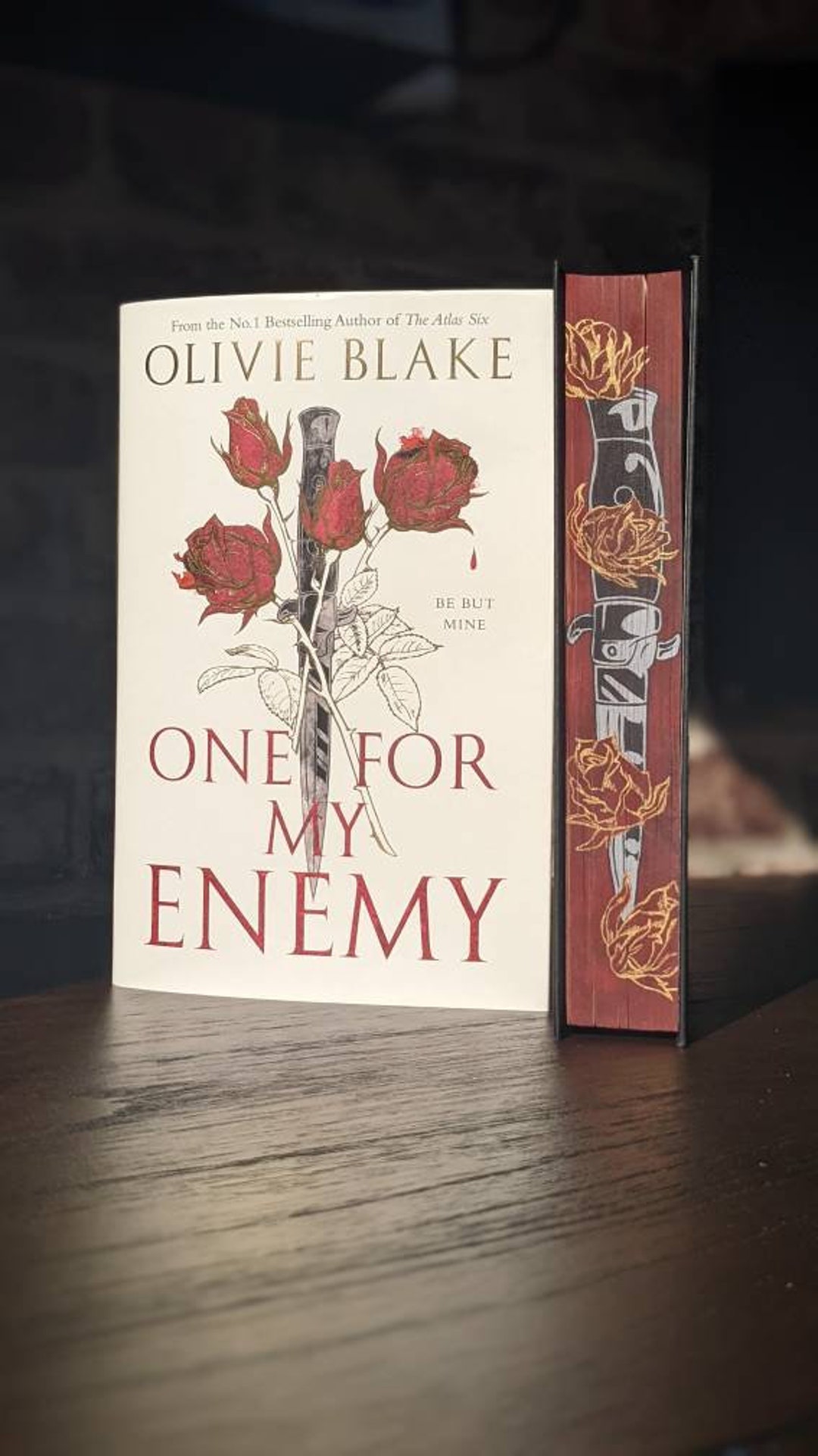 One for My Enemy by Olivie Blake Stencil Foredge Painting Sprayed Edge Books Gift Special