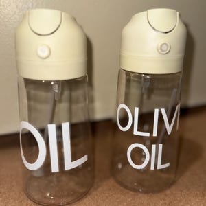 Customizable Oil & Olive Oil Dispenser, Spray Set or By Piece