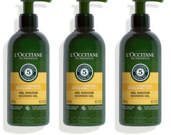 L&#39;Occitane Revitalizing Aromachology Shower Gel 3 x 300ml Bottles - 900ml