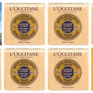 L’Occitane Shea Verbena Extra-Gentle Soap 6 x 50g Paper Wrapped