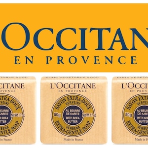 L’Occitane Shea Verbena Extra-Gentle Soap 3 x 50g Paper Wrapped