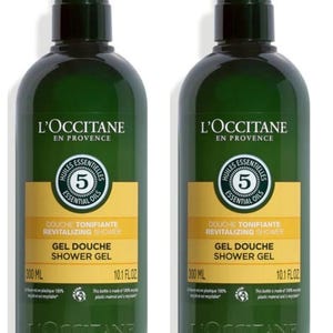 L&#39;Occitane Revitalizing Aromachology Shower Gel 2 x 300ml Bottles - 600ml