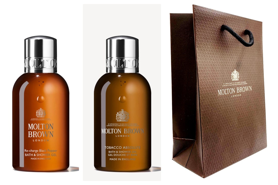 Molton Brown Shower Gel Gift Set 2 X 100ml Bottles Black Etsy