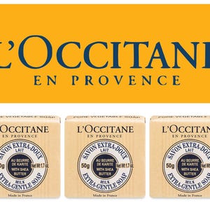 L’Occitane Extra Gentle Milk Soap With Shea Butter 3 x 50g Paper Wrapped