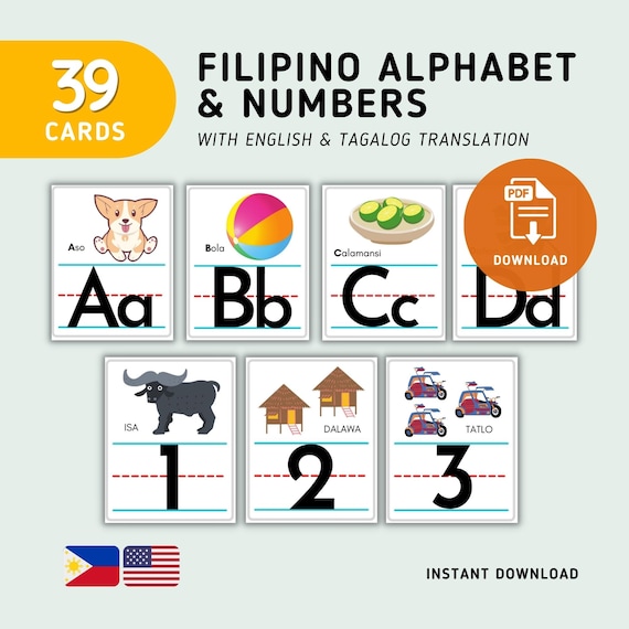 Alphabet Letters Tagalog