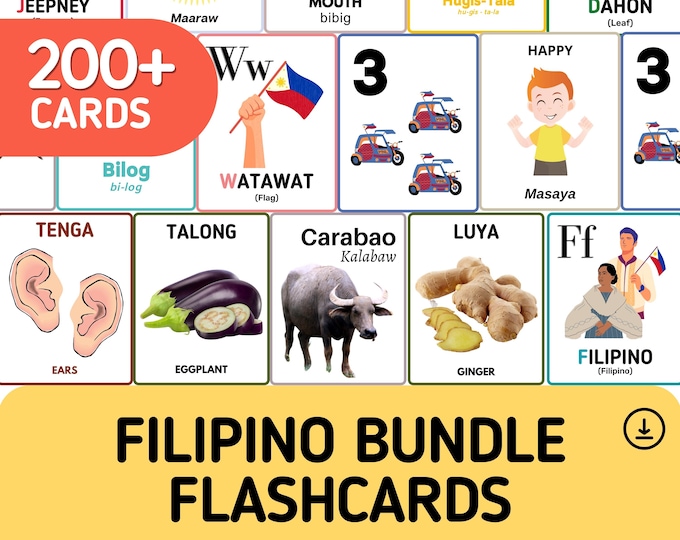 Shapes FILIPINO Flash Cards | English Bilingual Cards | Geometric ...
