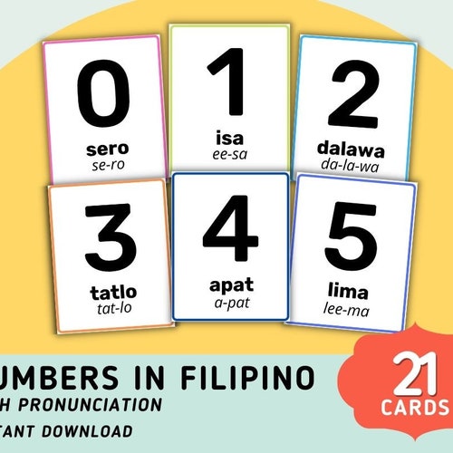Filipino Alphabet 28 Cards Flashcards Tagalog Etsy
