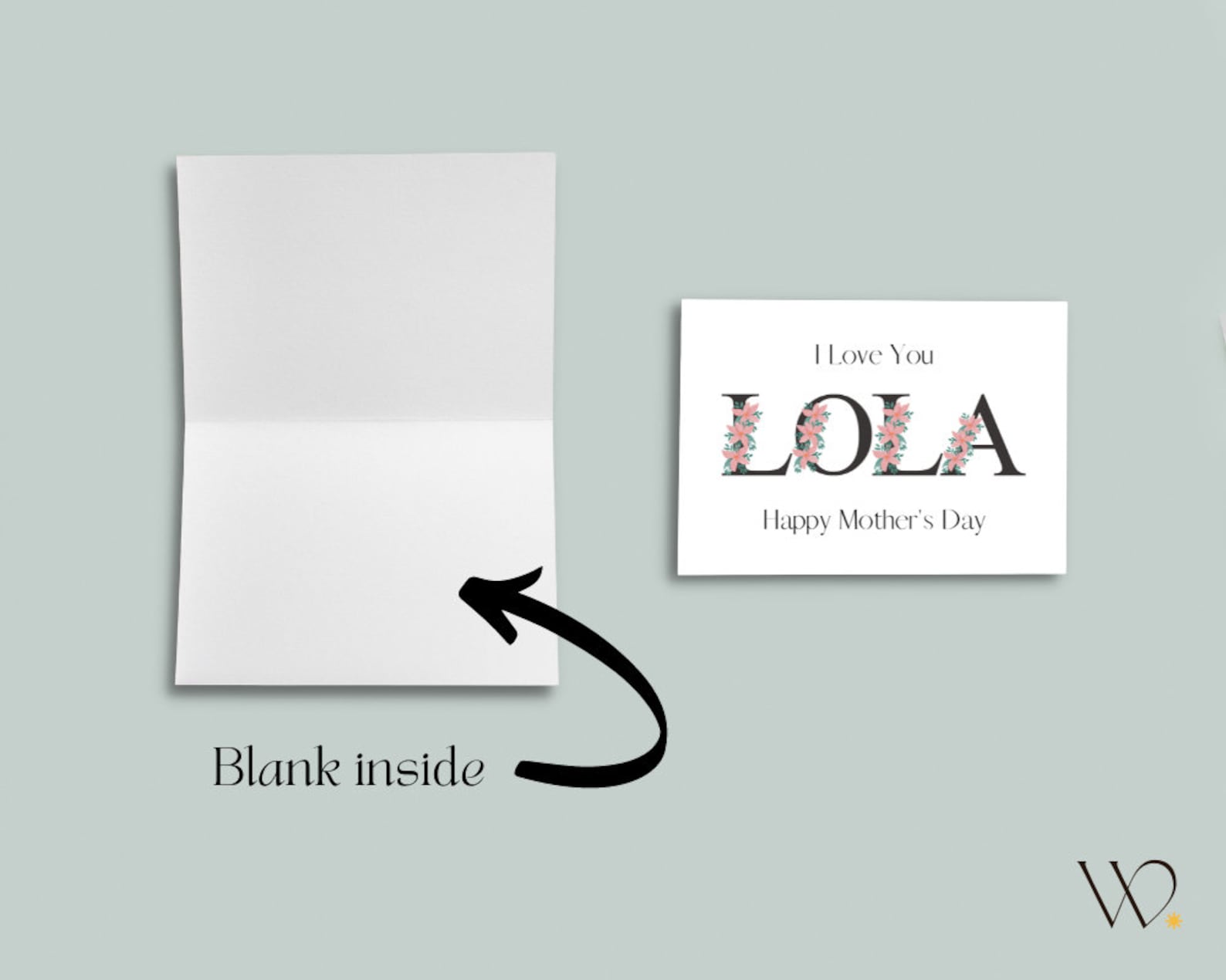 Lola Design Muttertagskarte „To The Loveliest Mum“ – Mit Grauem Umschlag, 150 X 150 Mm