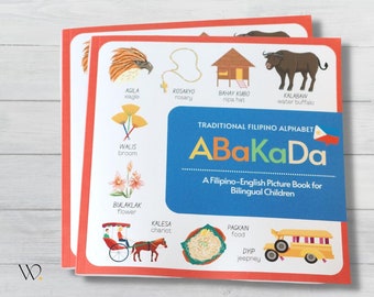 Filipino Abakada Picture Book for Kids | Tagalog Book for Kids with English Translation | Abakada Book for Kids | Filipino Abakada Book