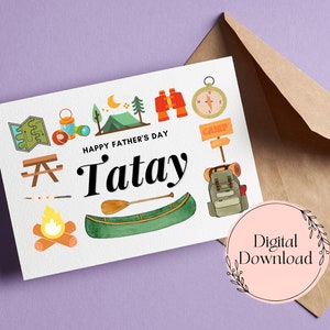 Happy Father&#39;s Day Tatay Greeting Card Printable - Father&#39;s Day Card Printable, Filipino Greeting Card - Digital Download