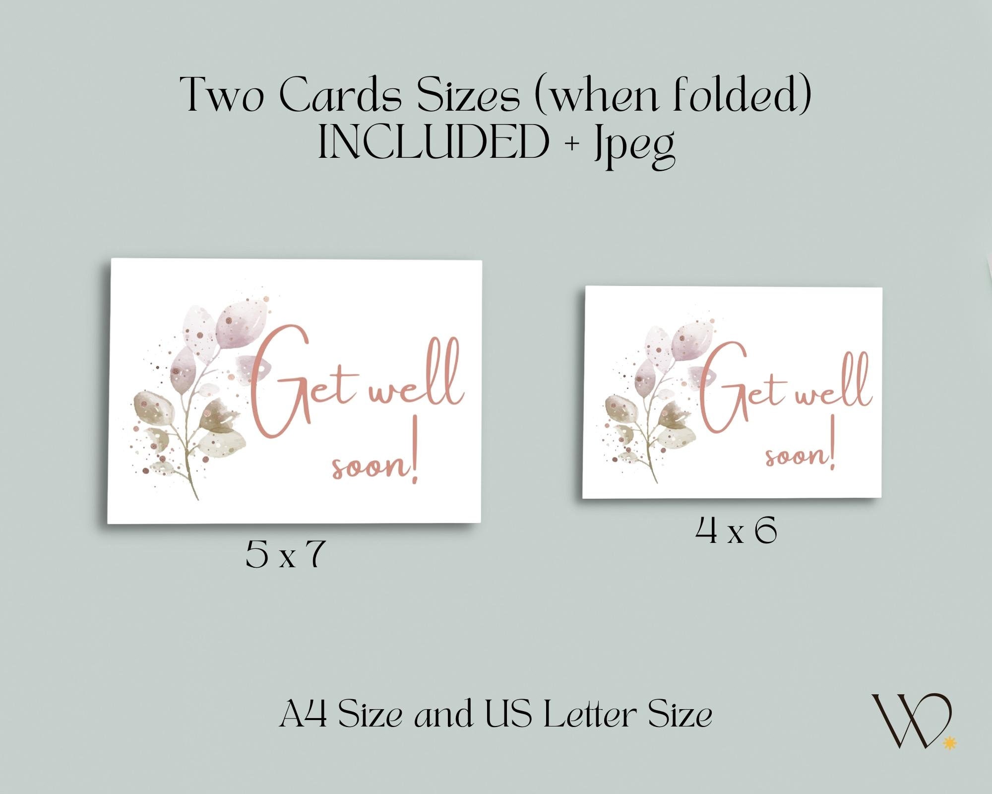 Get Well Soon Greeting Card Printable - Thinking of You Card Printable ...