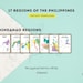 Philippine Regions & Landmarks 17 Flashcards 38 Cards - Etsy