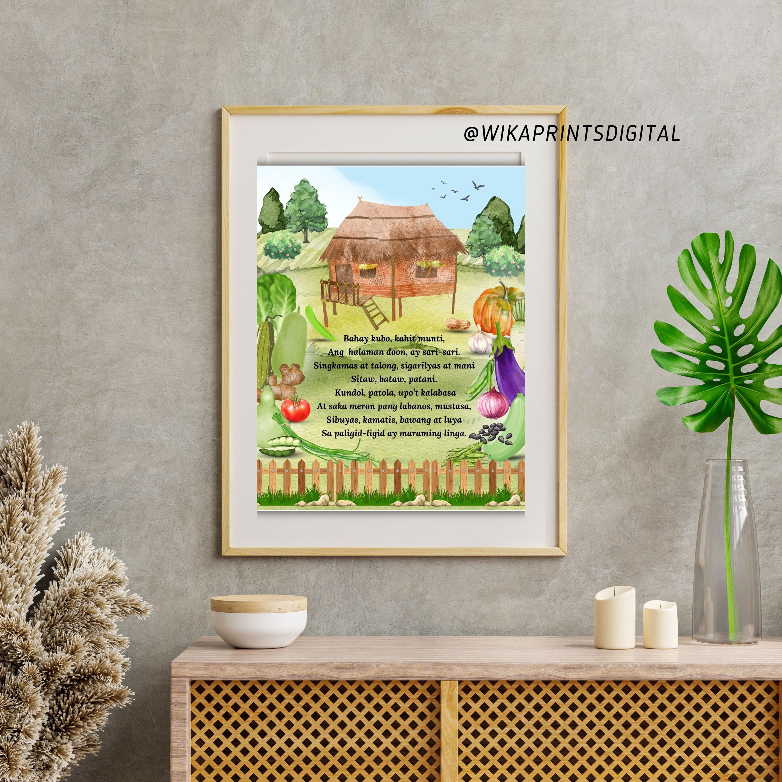 19 Tagalog Educational Learning Wall Art | Filipino Wall Art | Toddler ...