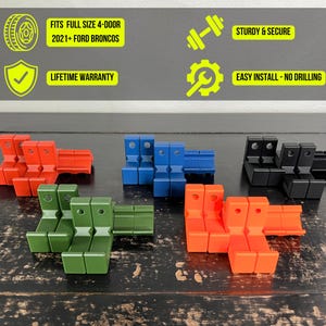 The Original Ford Bronco Gear Hooks - Hooked Up Combo 3 Pack - 4-Door Broncos with  Lifetime Warranty! Multiple Color Options