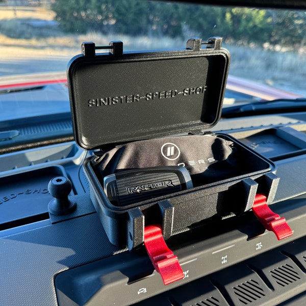 The Bronco Box - Dash-Mounted Utility Case with Accessory Mount