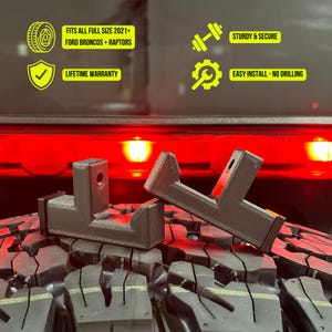 2021+ Ford Bronco Gear Hooks - Cargo Area Speaker Mount - Fits Any 2-Door and 4-Door Bronco - Lifetime Warranty! Multiple Color Options