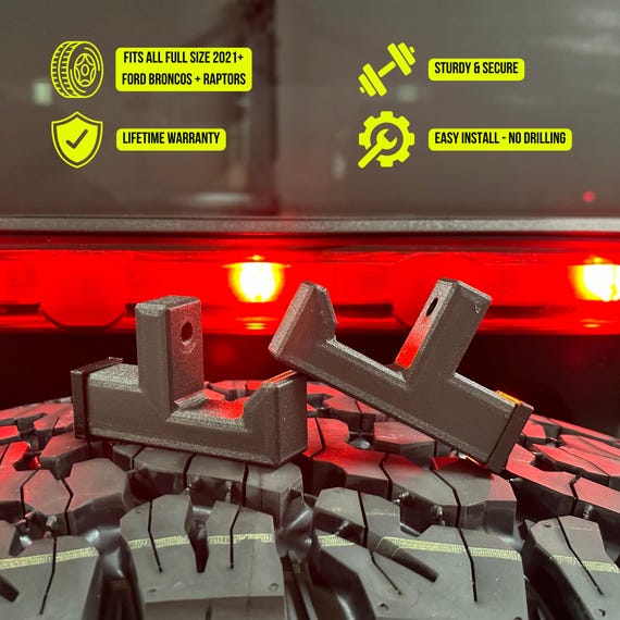 2021+ Ford Bronco Gear Hooks - Cargo Area Speaker Mount - Fits Any 2-Door and 4-Door Bronco - Lifetime Warranty! Multiple Color Options